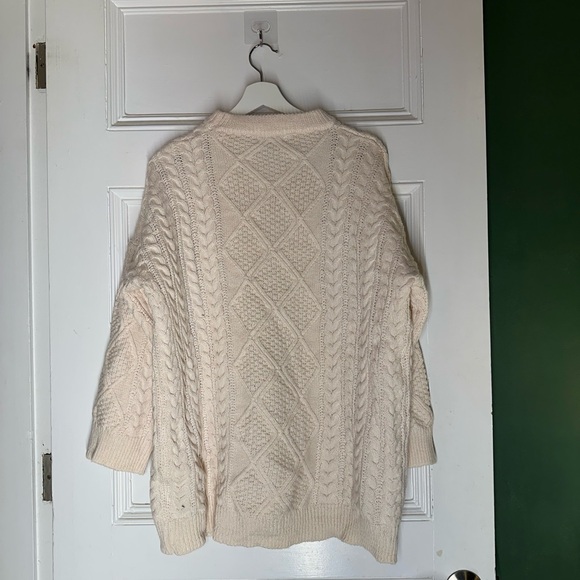 Ivory Cable Knit Sweater - Picture 2 of 5